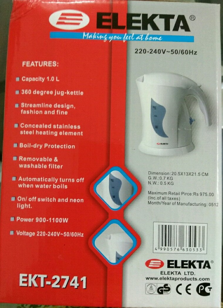 CORDLESS TEA KETTLE ON 70% TRS